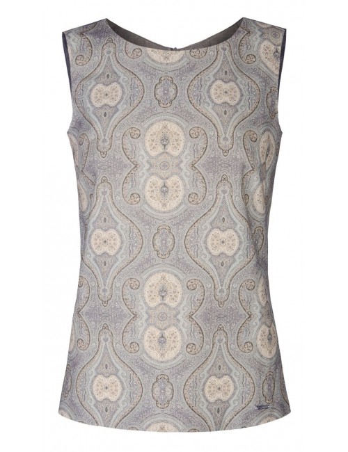 Top damski wełna z jedwabiem