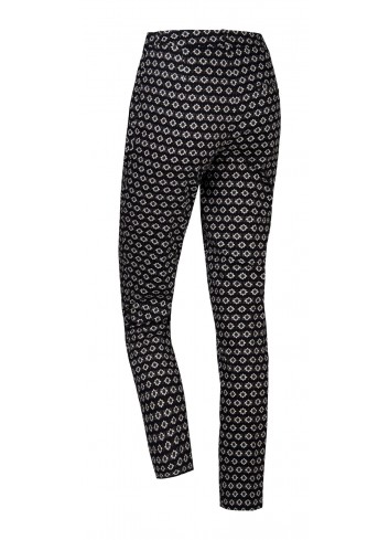 Spodnie slim w margaretki