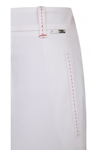 Spodnie z bawełny białe