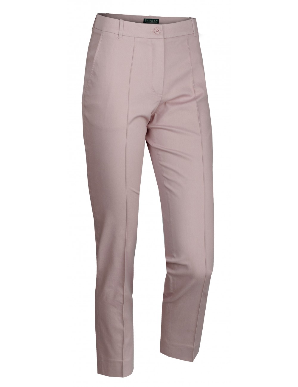 Spodnie damskie pudrowy róż