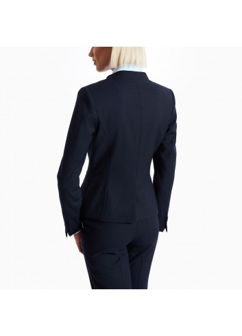 Żakiet Żakardowy granat