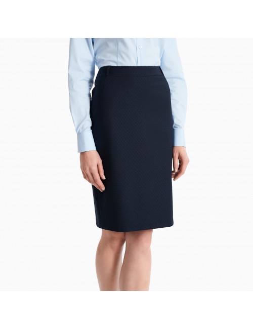 Spódnica Żakardowa  granat