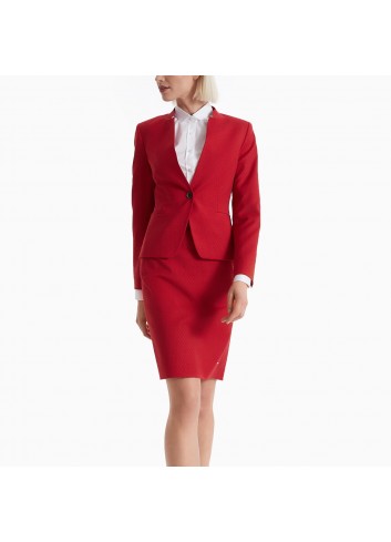 SPÓDNICA ŻAKARDOWA CZERWONA