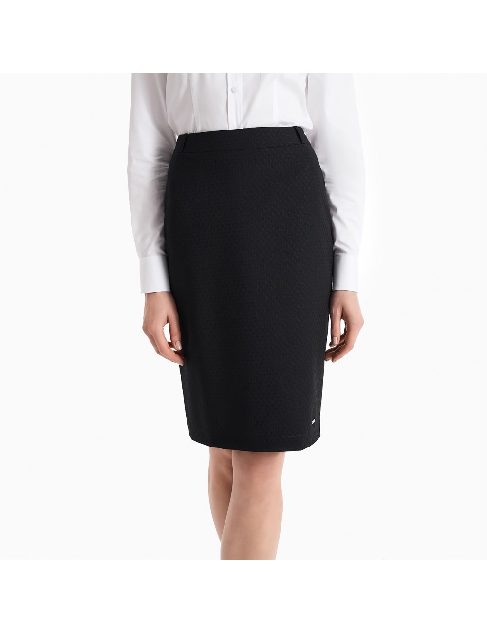 Spódnica Żakardowa czarna