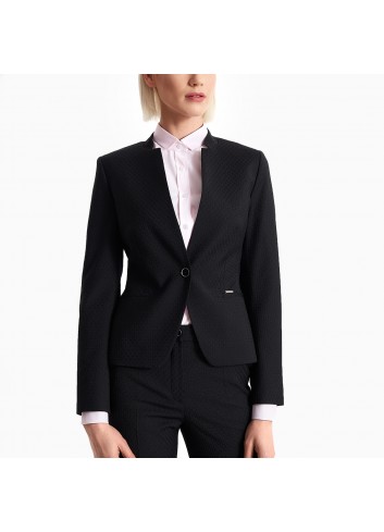 Żakiet Żakardowy Czarny