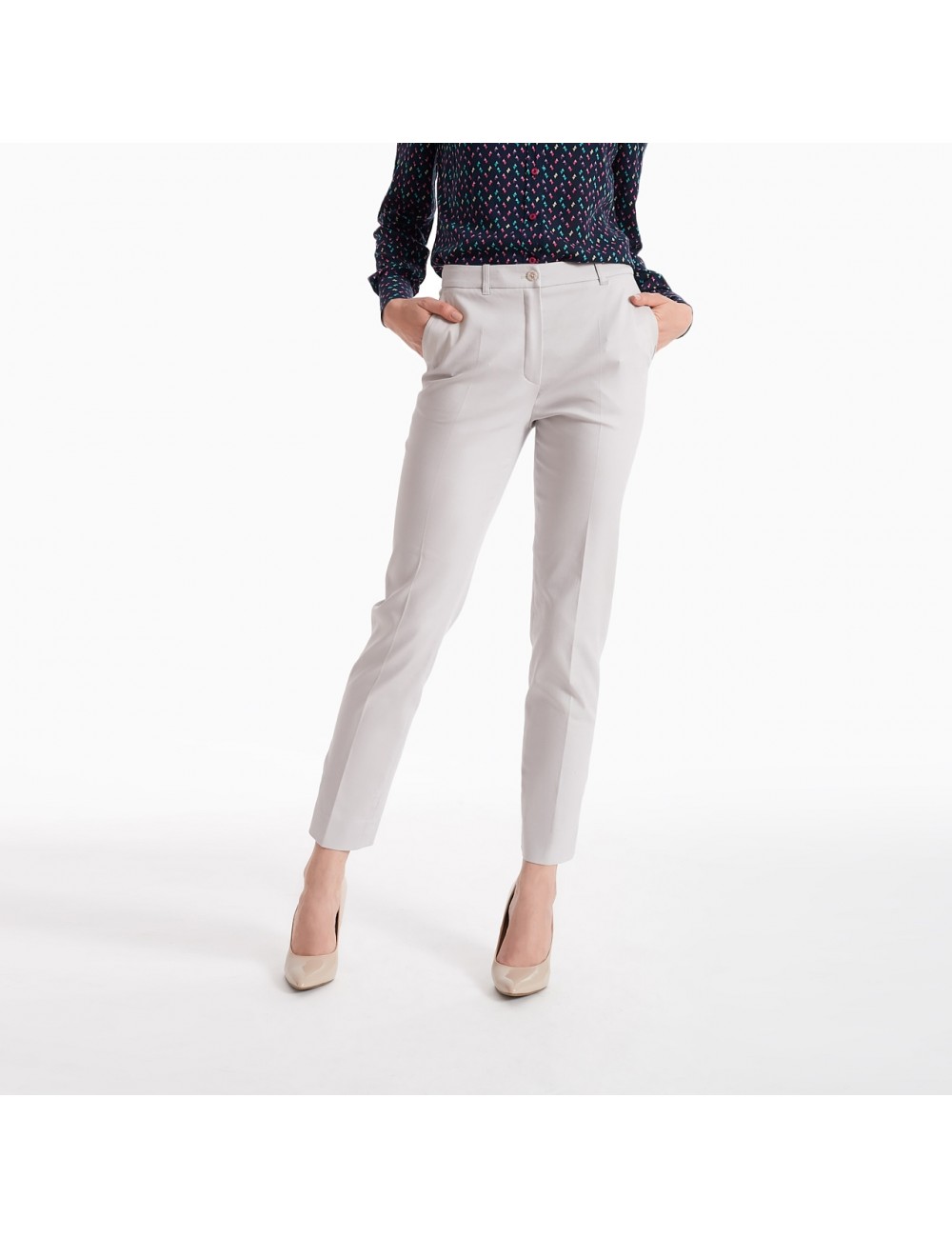 Spodnie kremowe