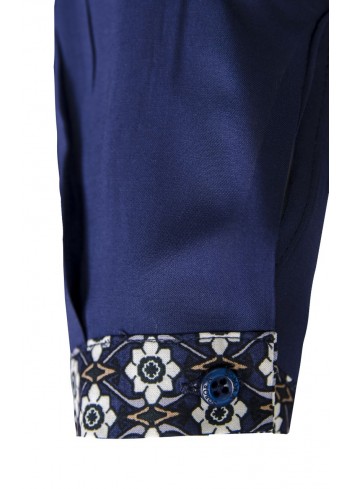 Tunika z wzorzystym mankietem