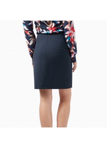 Spódnica Business kopertowa  jasny granat