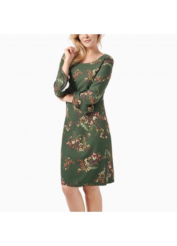 Sukienka z falbaną przy rękawach