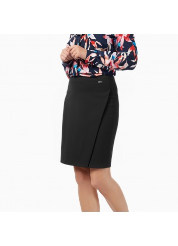 Spódnica Business kopertowa czarna