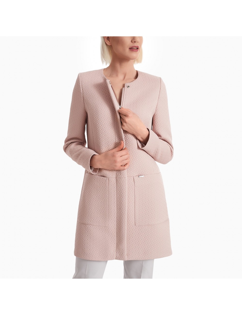 Krótki płaszcz - róż